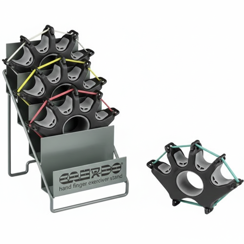 Libor CanDo Digi-Extend Egzersiz Aletleri, 4'lü Set, Toplam 56 Bant (20 Siyah, 16 Sarı, 12 Kırmızı, 8 Yeşil