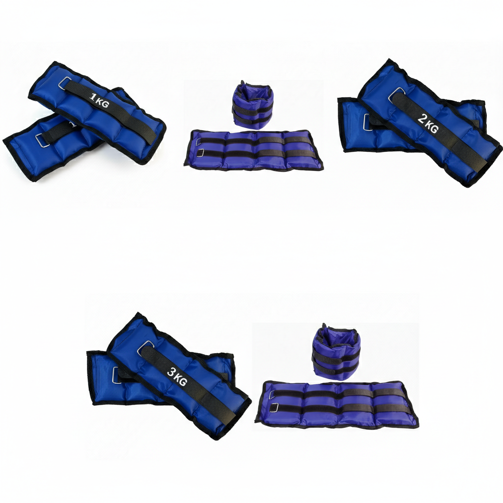 El & Ayak Ağırlığı Kum Torbası Bilek Güçlendirme Seti – 0.5 kg’dan 5 kg’a (8’li Set)